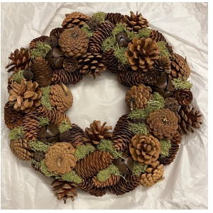 Věnec na hrob 35x35x7,5cm