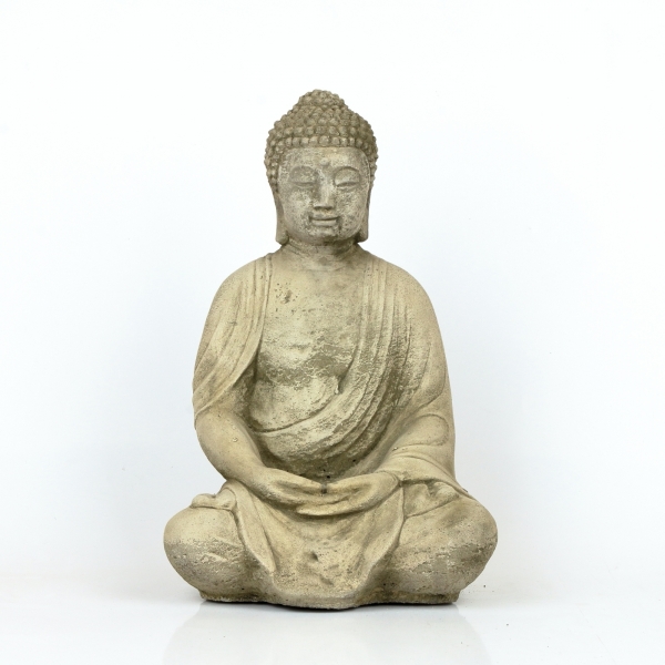 Vonkajšia dekorácia sediaci Budha