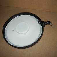 Vonkajšie hodiny čierne kov priemer 30 cm