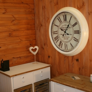 Vonkajšie hodiny nástenné do reštaurácie priemer 70cm