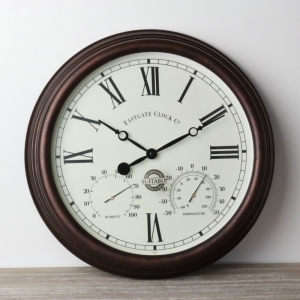 Vonkajšie hodiny s Hydrometre a teplomerom 32cm