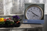 Vonkajšie hodiny s vlhkomerom a teplomerom 38,4cm