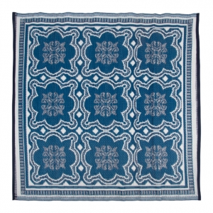 Vonkajší koberec 152x241cm modro-biely