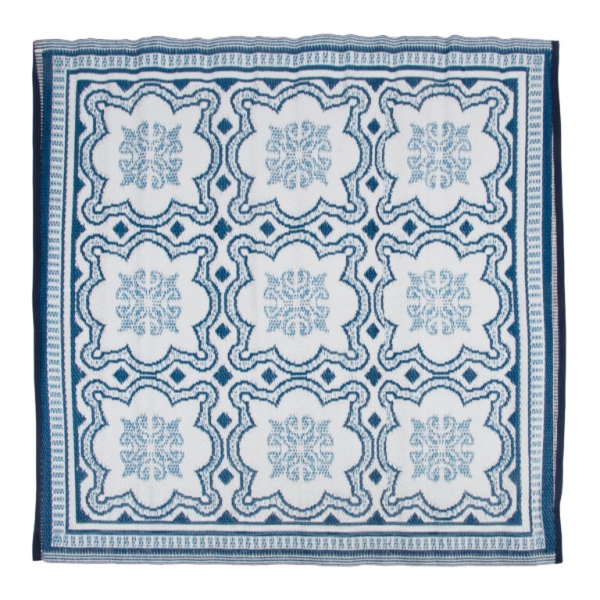 Vonkajší koberec 152x241cm modro-biely