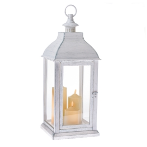 Vonkajší lampáš biely veľký 58,5cm