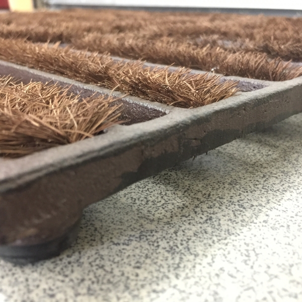 Vonkajšia rohožka litina s kokosovým vláknem