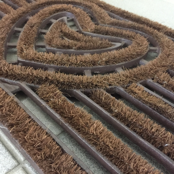 Vonkajšia rohožka litina s kokosovým vláknem