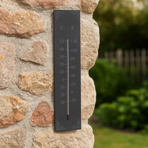 Vonkajší teplomer bridlicový gravírovaný 45cm