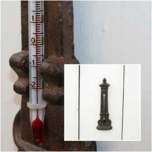 Vonkajší teplomer fontána 6.5 x3.4x19.6cm