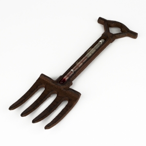 Vonkajší teplomer liatinový vidly 24cm