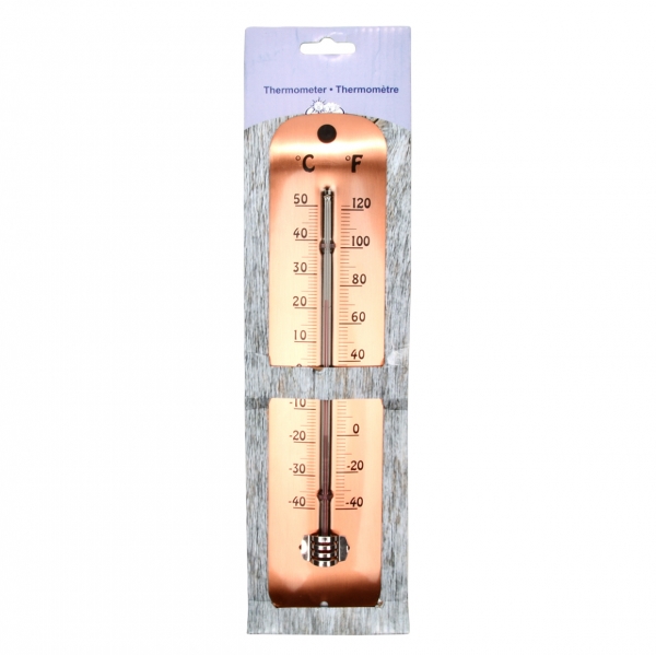 Vonkajší teplomer medený dizajn