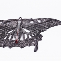 Vonkajší teplomer motýľ 28x17cm