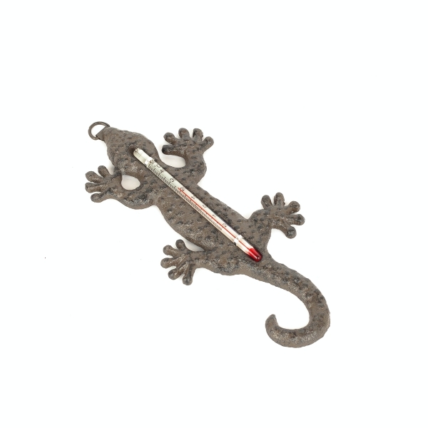 Vonkajší teplomer z liatiny jašterica