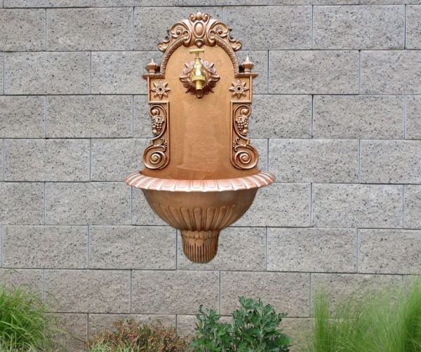 Vonkajšie umývadlo - medený odtieň 61 x 38 x 18 cm