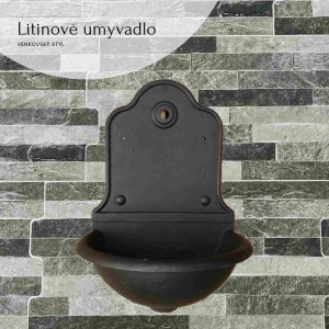 Vonkajšie umývadlo na stenu bez kohútiku