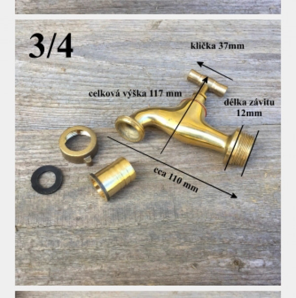 Vonkajšie vodovodný kohútik 3/4