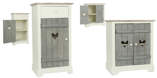 Vidiecka komoda sa sliepkou 45x35x85cm