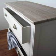 Vidiecká komoda s tromi zásuvkami 89x66x40cm