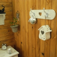 Vešiak do predsiene drevený 45cm