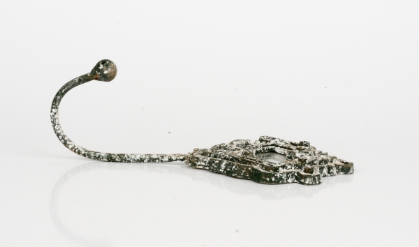 Vešiak háčik  starobylý so zrkadlom 21,5cm