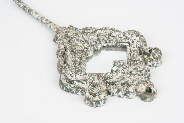 Vešiak háčik  starobylý so zrkadlom 21,5cm