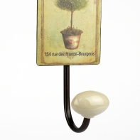 Vešiak kovový Marseille retro 8x19cm