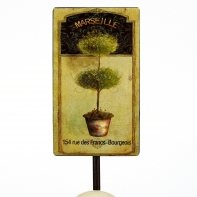 Vešiak kovový Marseille retro 8x19cm