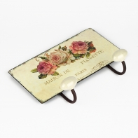 Vešiak kovový ruže 27x17cm