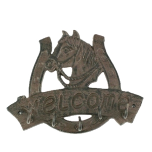 Vešiak kôň liatina 18 cm