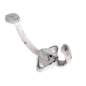 Vešiak na kabáty biely 4x9x4cm