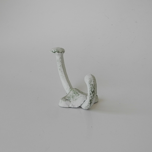 Vešiak na kabáty biely 4x9x4cm