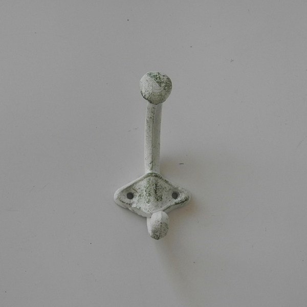 Vešiak na kabáty biely 4x9x4cm