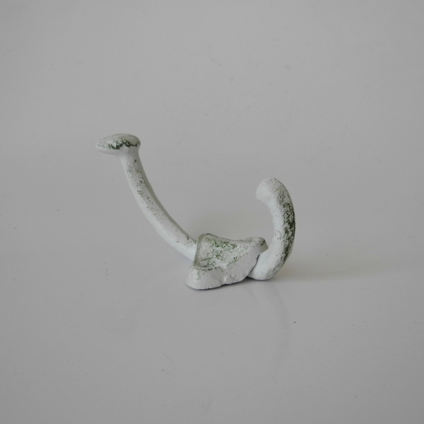 Vešiak na kabáty biely 4x9x4cm