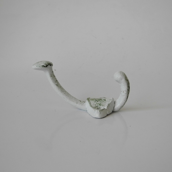 Vešiak na kabáty biely 4x9x4cm