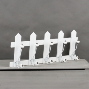 Vešiak na kabáty s keramickými guličkami 65x27cm