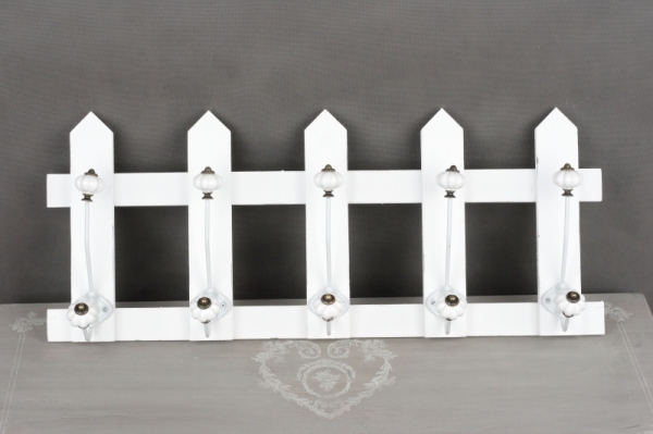 Vešiak na kabáty s keramickými guličkami 65x27cm