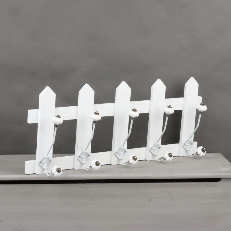 Vešiak na kabáty s keramickými guličkami 65x27cm