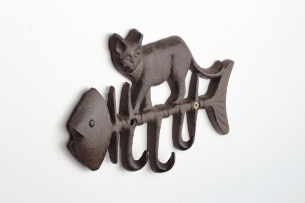 Vešiak na kľúče a vodítko mačka 19,3x4,8x18,3cm