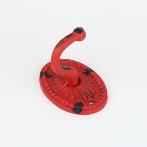 Vešiak na kľúče retro červený 8,5x6cm