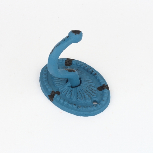 Vešiak na kľúče retro modrý 8,5x6cm