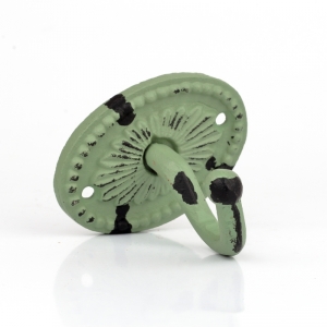 Vešiak na kľúče retro zelený 8,5x6cm