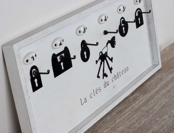 Vešiak na kľúče s číslami 51x23cm