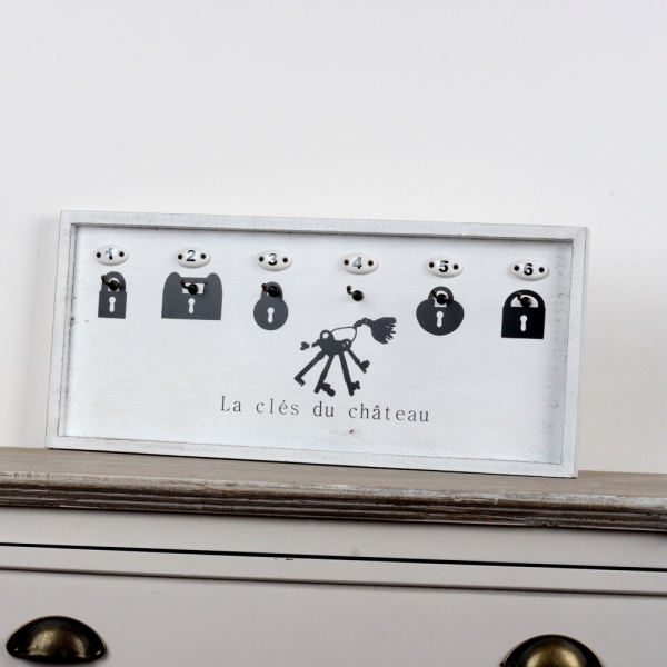 Vešiak na kľúče s číslami 51x23cm