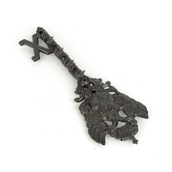 Vešiak na kľúče v tvare historického kľúča 27 x 10 cm kov