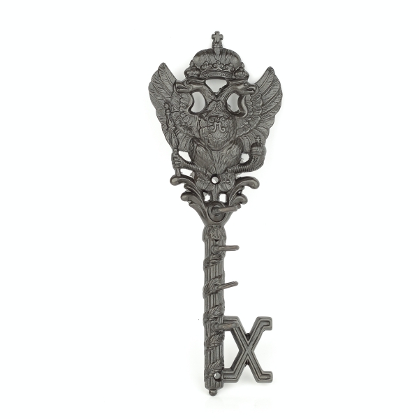 Vešiak na kľúče v tvare historického kľúča 27 x 10 cm kov
