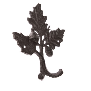 Vešiak na oblečenie dubová vetvička liatina 15x19x3, 5cm