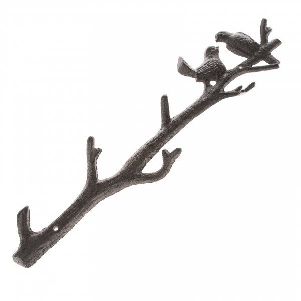 Vešiak na oblečenie vtáčiky na vetvičke 47x11x3cm