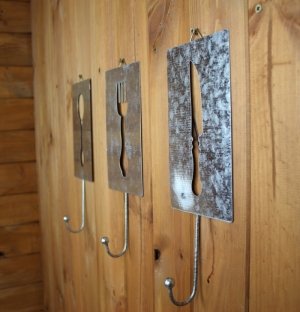 Vešiak s príbory - vidlička 10x28cm