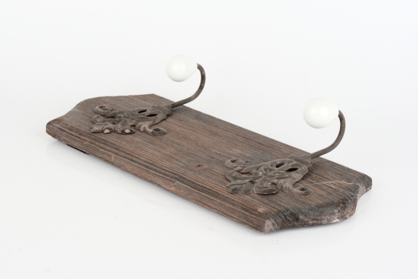 Vešiak s 2 ozdobnými háčikmi 38x18cm