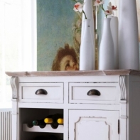 Vinotéka drevená Provence 84x81x40cm